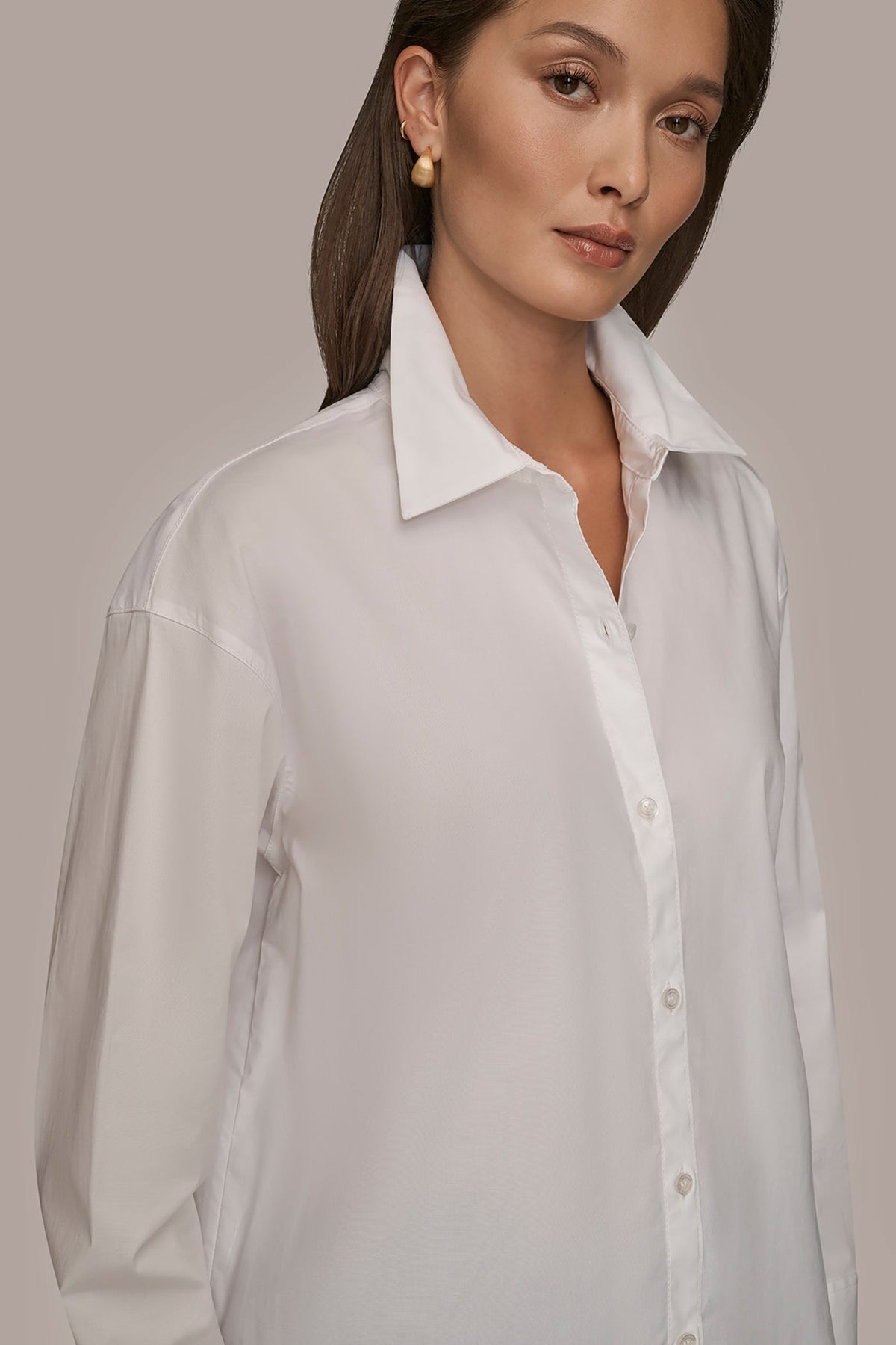 Donna Karan COTTON-POPLIN SHIRT