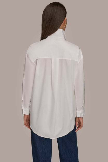 Donna Karan COTTON-POPLIN SHIRT