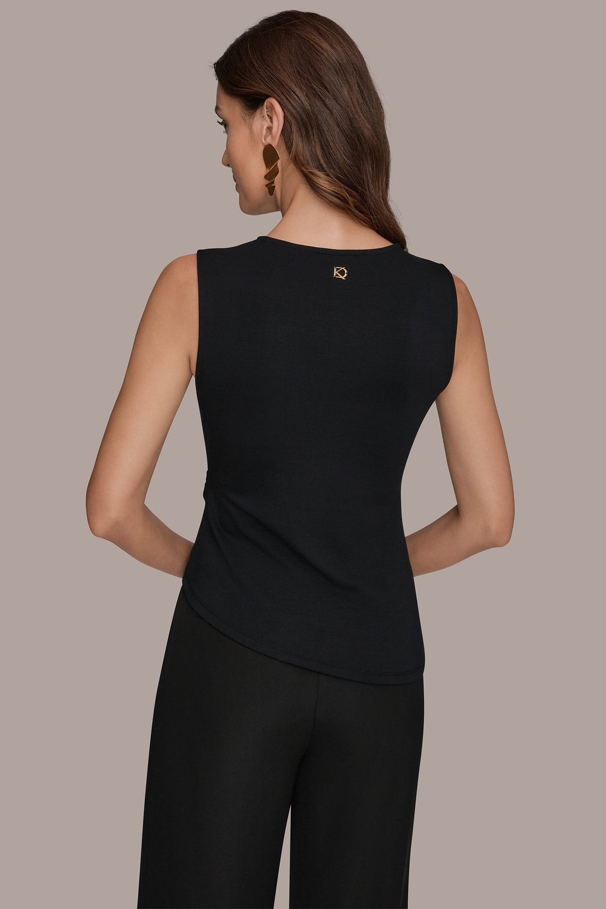 Donna Karan ASYMMETRIC HEM BLOUSE