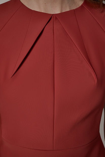 Donna Karan SHORT SLEEVE PEPLUM TOP