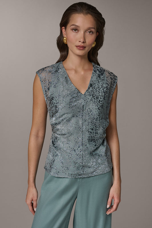 Donna Karan DOT BURNOUT TOP