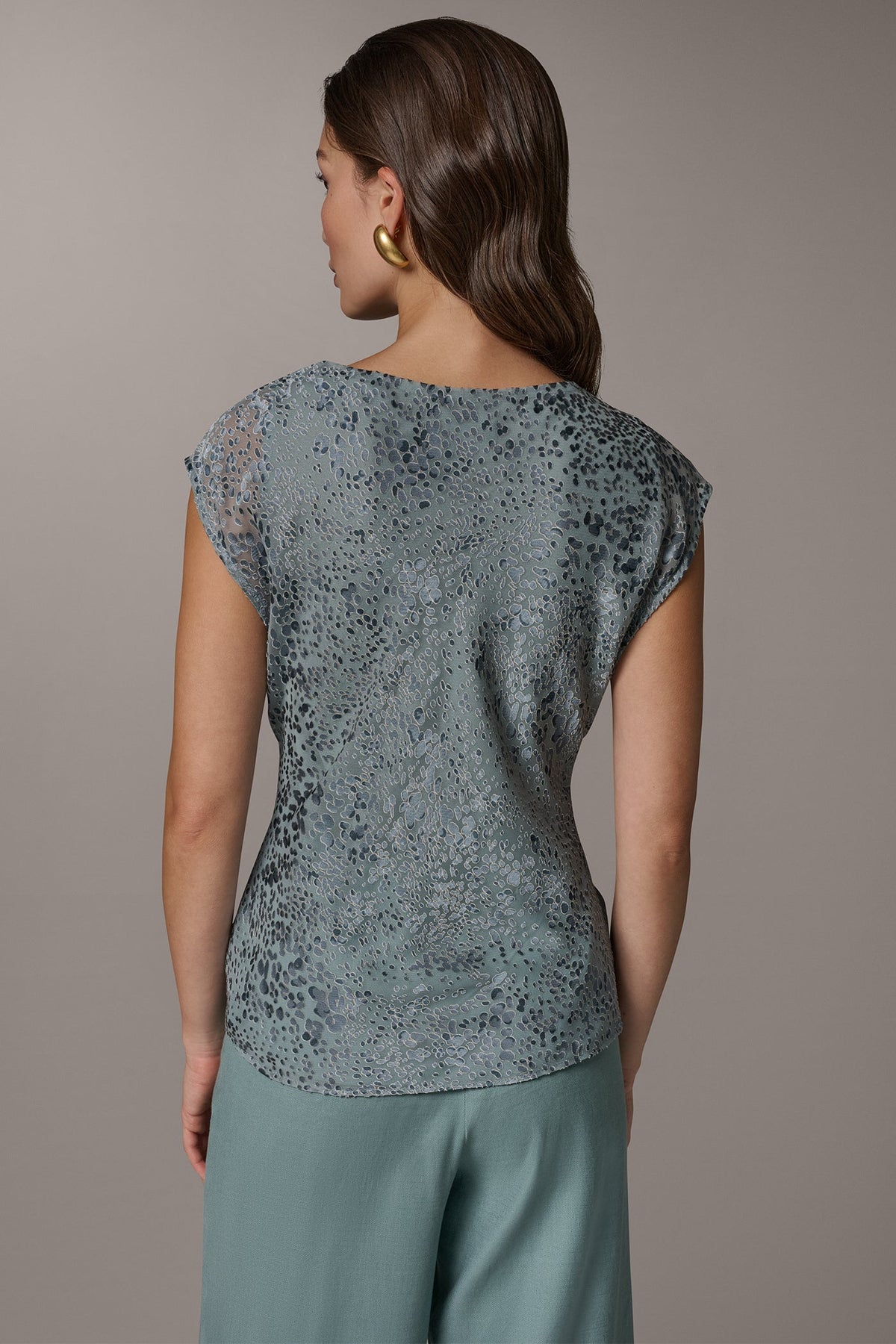 Donna Karan DOT BURNOUT TOP