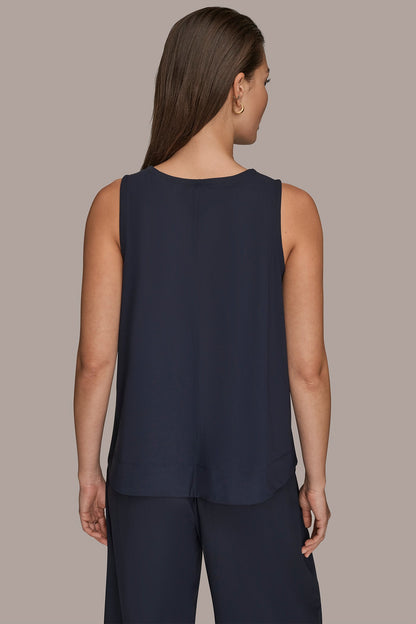 Donna Karan THE MODERN TRAVEL SLEEVELESS SWING TANK