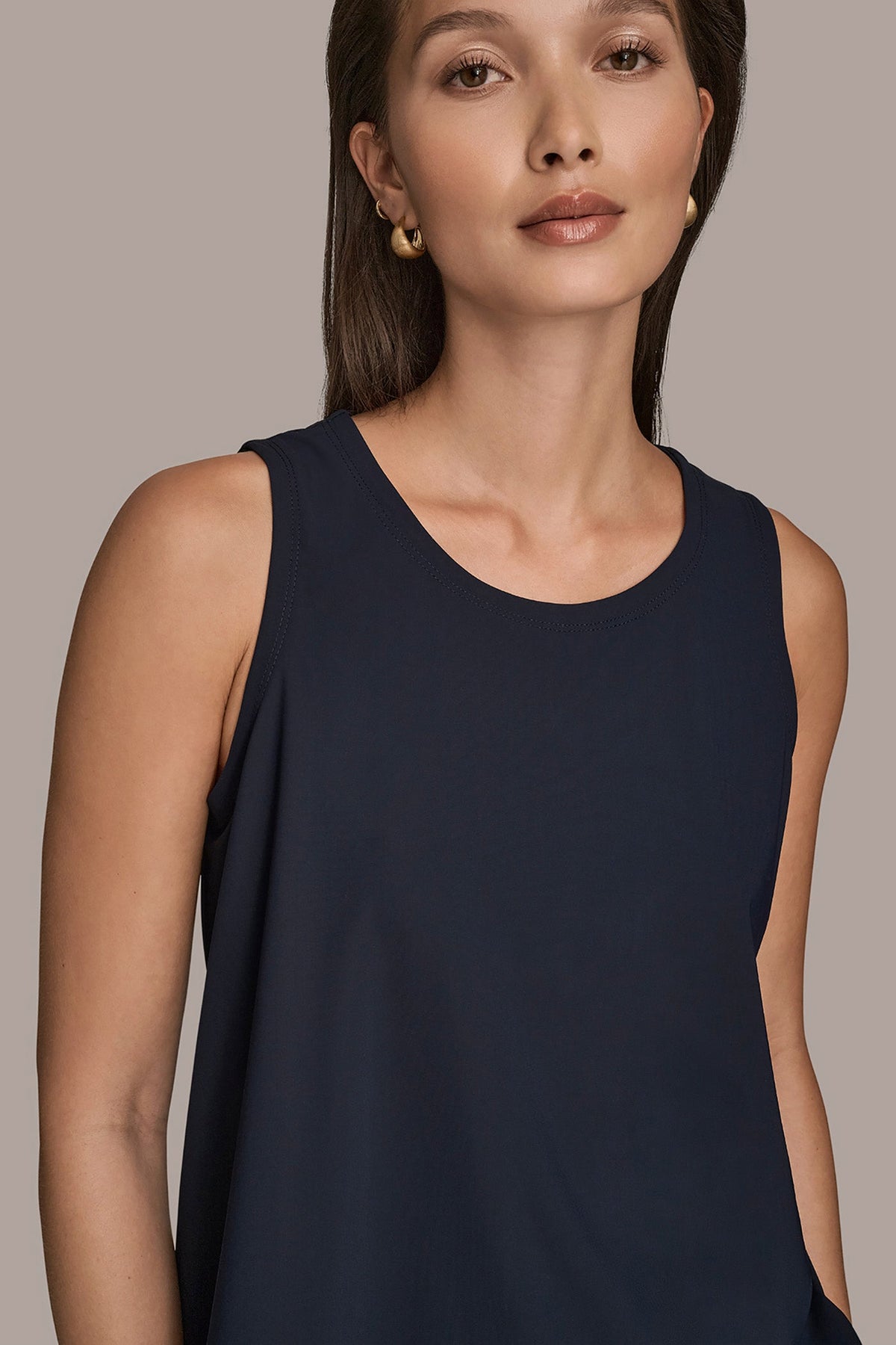 Donna Karan THE MODERN TRAVEL SLEEVELESS SWING TANK