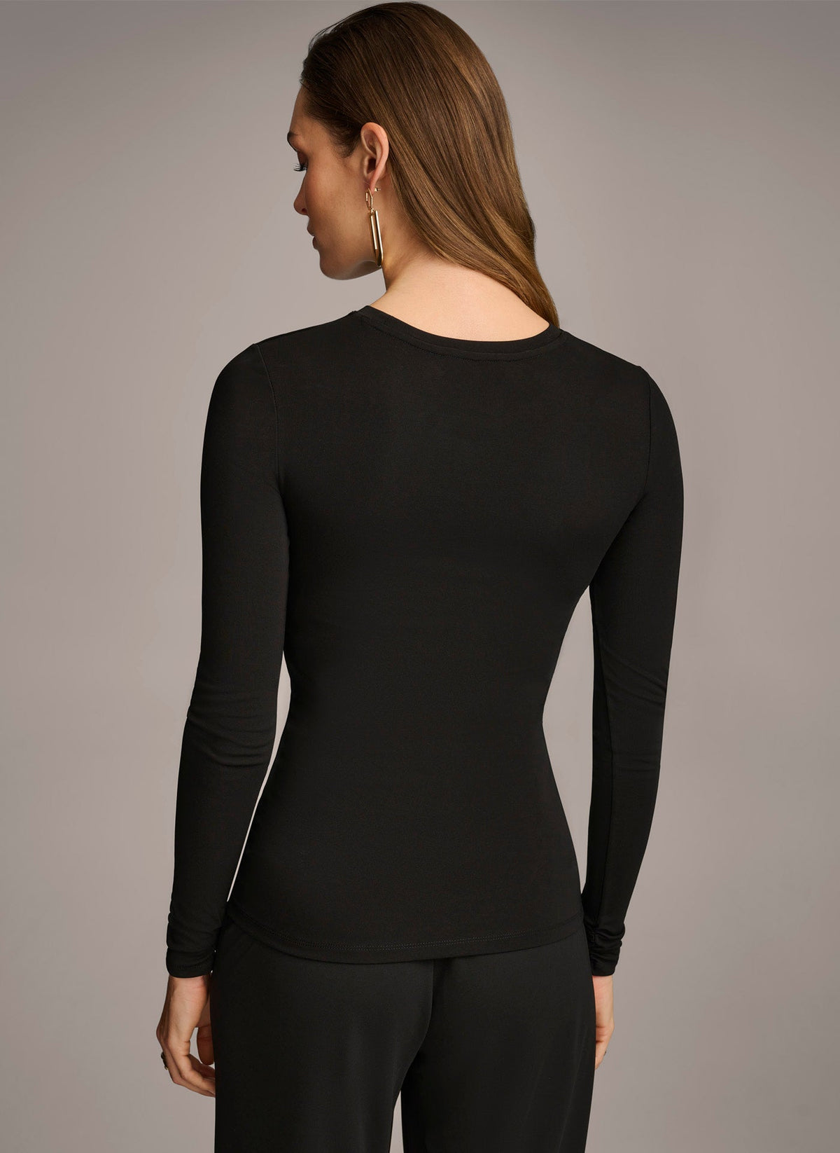 Donna Karan RUCHED DETAIL TOP