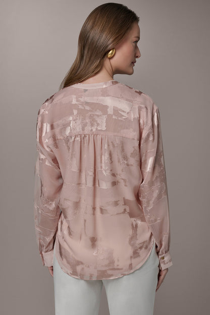 Donna Karan ABSTRACT BURNOUT BLOUSE