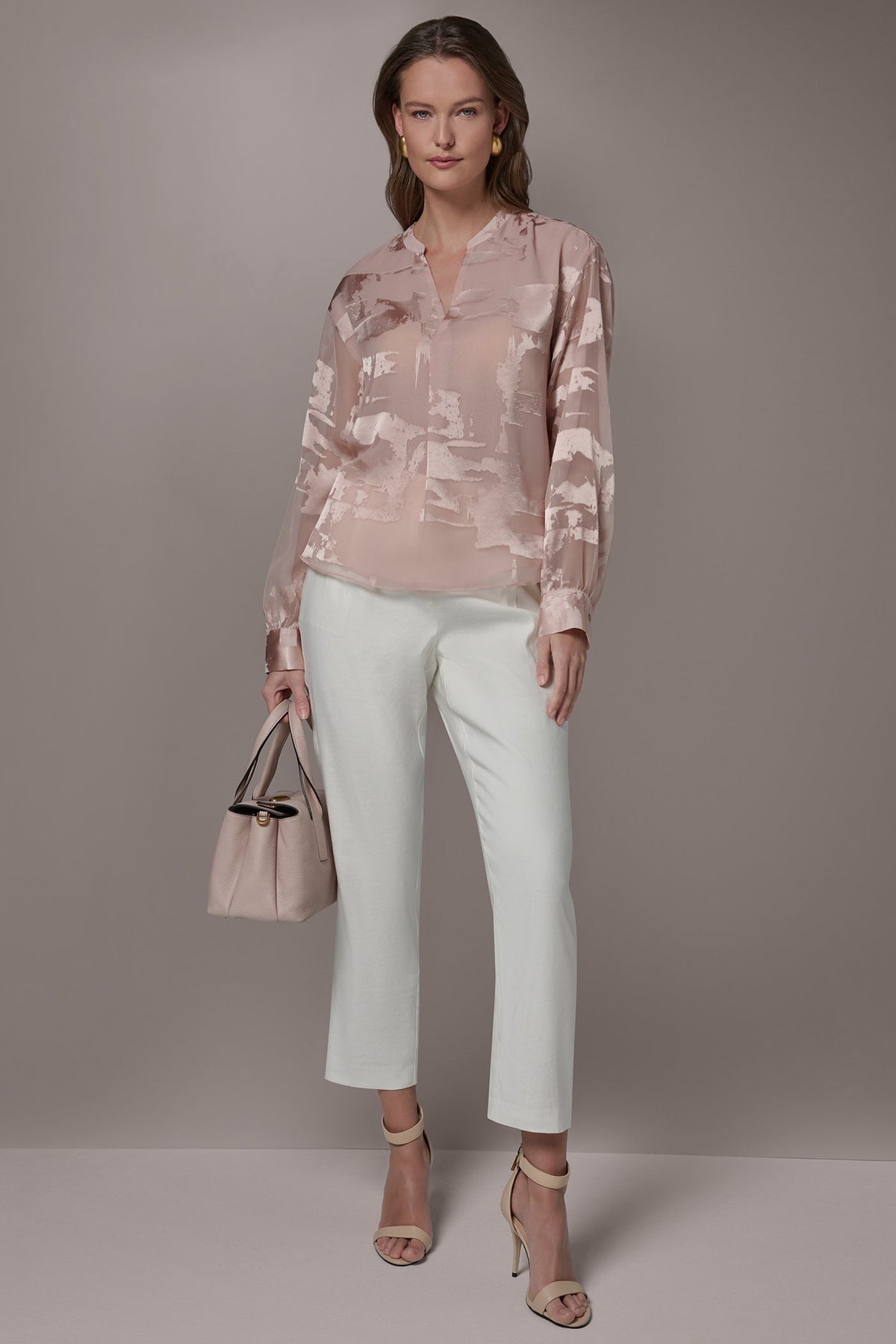 Donna Karan ABSTRACT BURNOUT BLOUSE