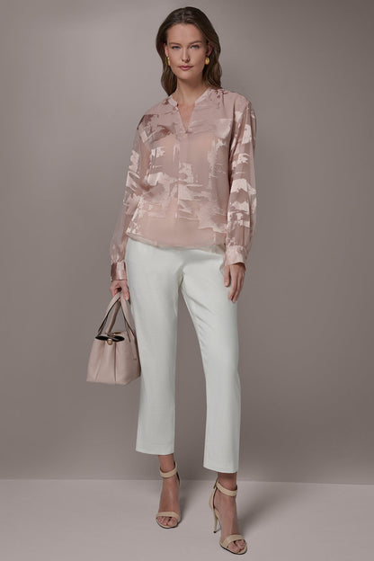 Donna Karan ABSTRACT BURNOUT BLOUSE