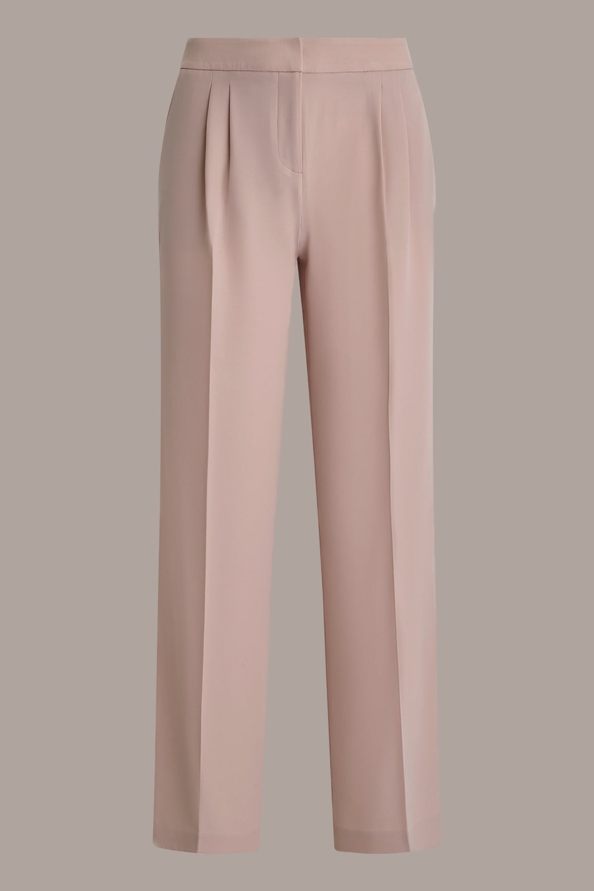 Donna Karan MID-RISE PLEATED WIDE-LEG SUIT PANT