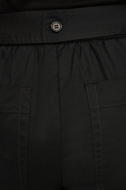 Donna Karan CROPPED MID-RISE WIDE-LEG PANT