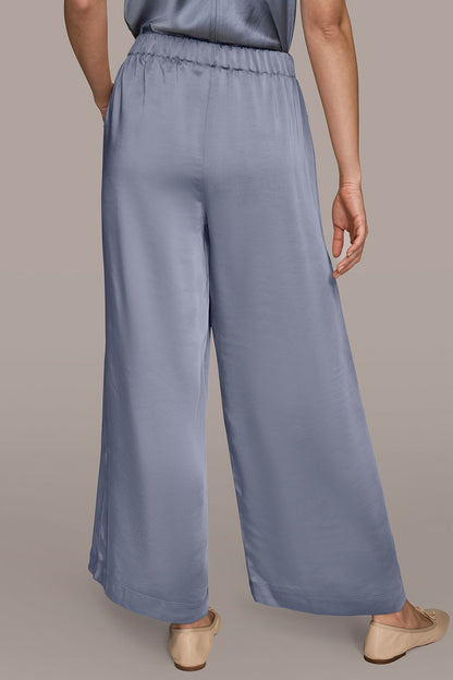 Donna Karan SATIN MID-RISE RELAXED PANT