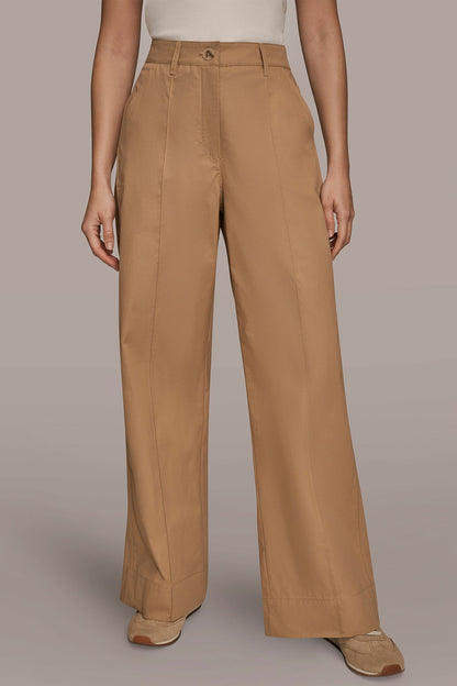 Donna Karan HIGH-RISE PINTUCKED TROUSER