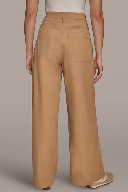 Donna Karan HIGH-RISE PINTUCKED TROUSER