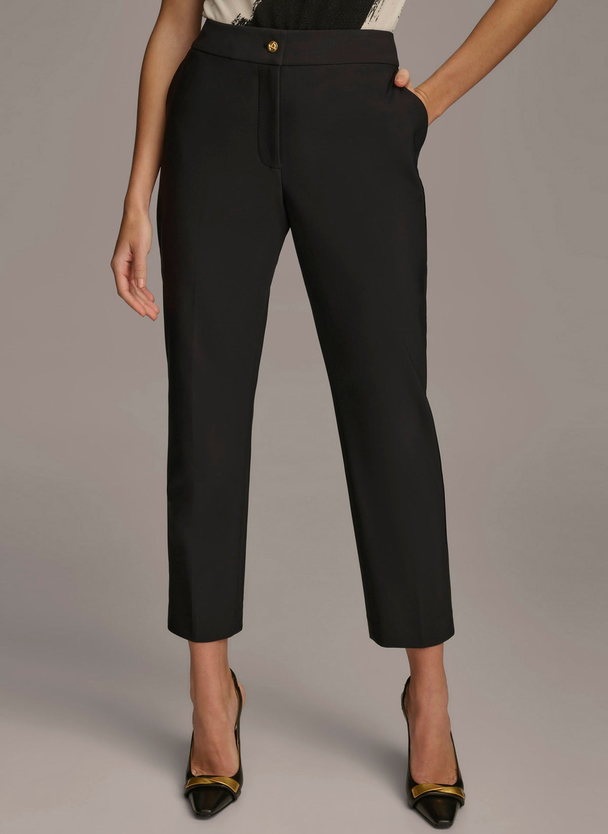 Donna Karan SLIM LEG ANKLE LENGTH PANT