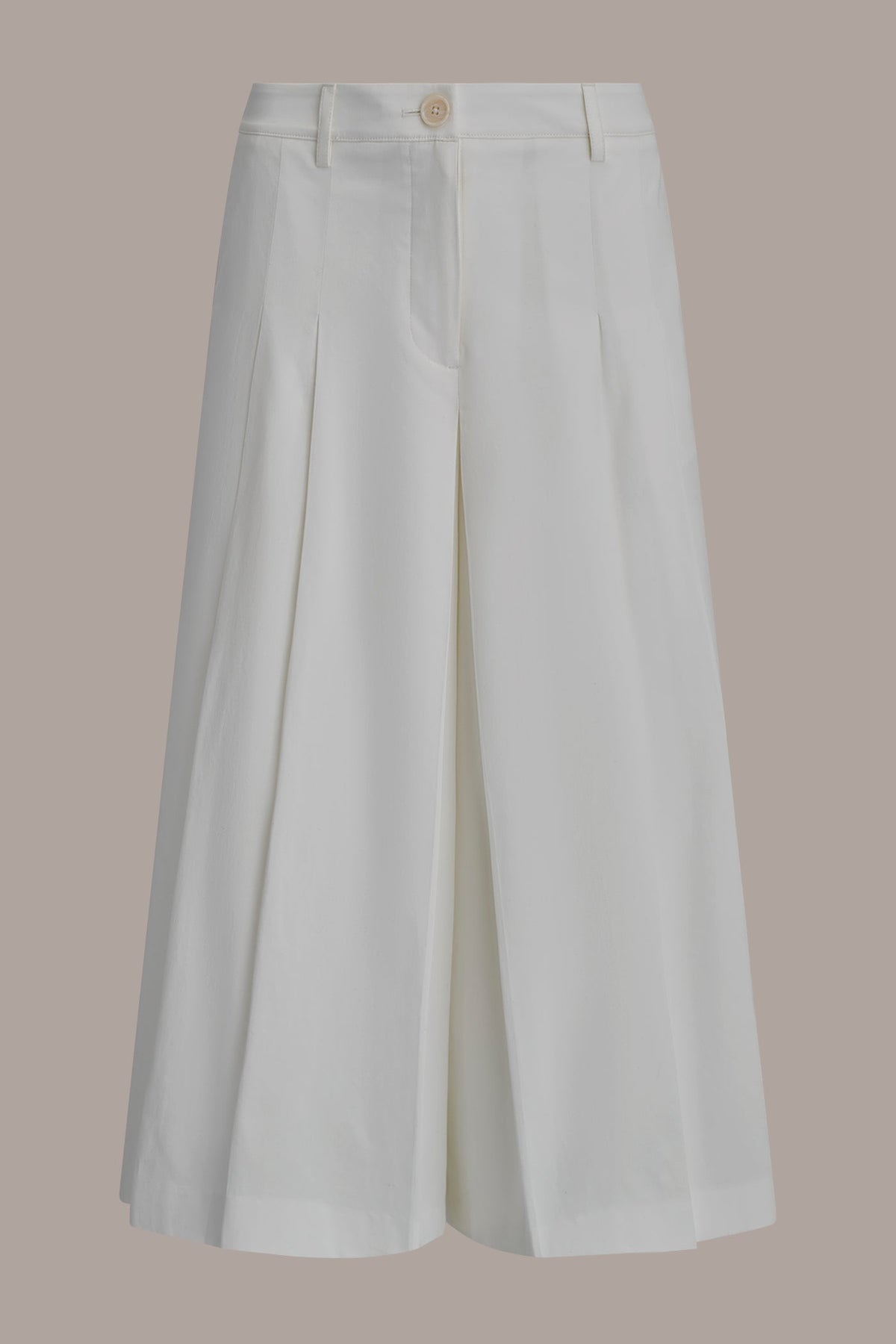 Donna Karan EXTRA HIGH-RISE COTTON-SATEEN PLEATED WIDE-LEG PANT