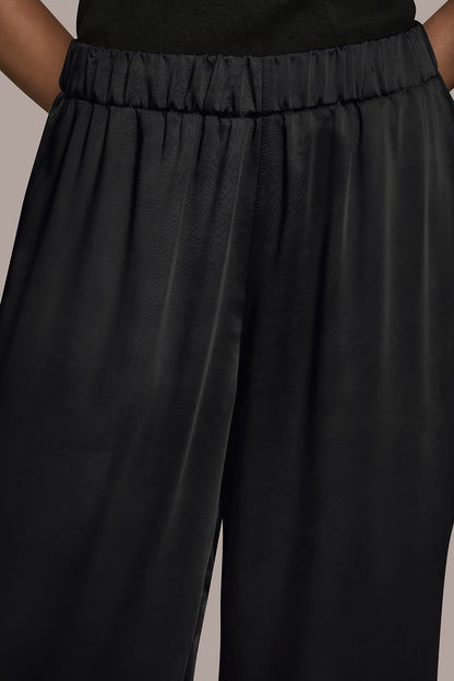 Donna Karan SATIN MID-RISE RELAXED PANT