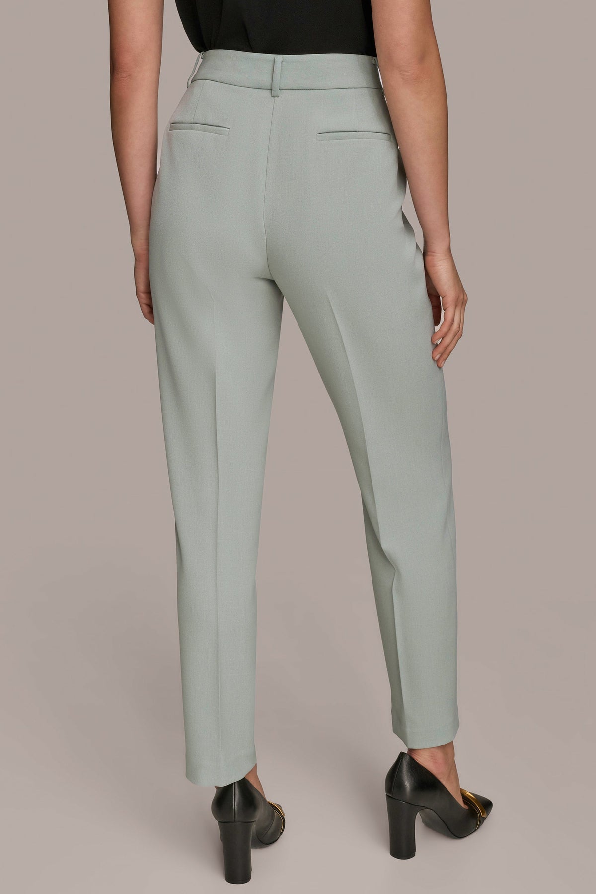 Donna Karan HIGH-RISE STRAIGHT-LEG PANT