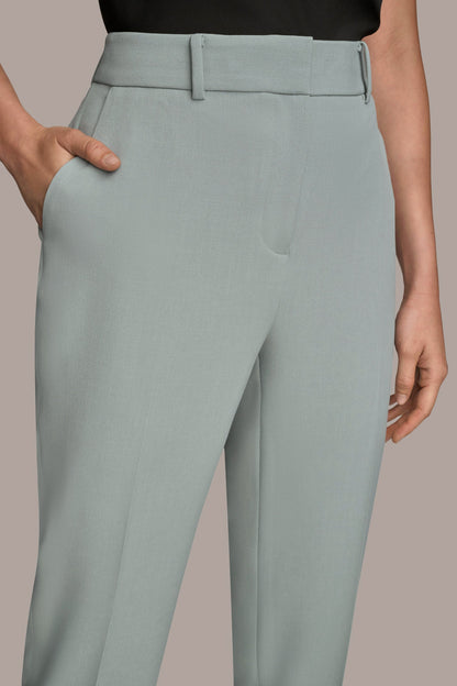 Donna Karan HIGH-RISE STRAIGHT-LEG PANT