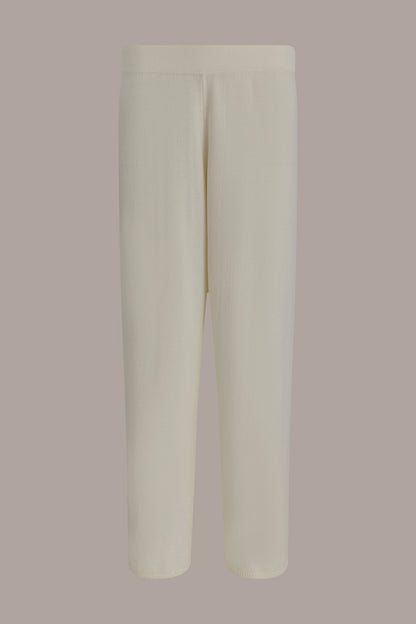 Donna Karan HIGH-RISE WIDE-LEG SWEATER ANKLE PANT