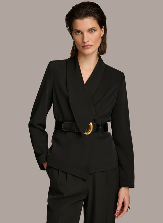 Donna Karan BELTED BLAZER