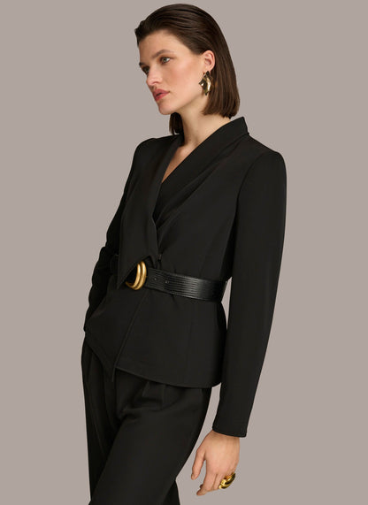 Donna Karan BELTED BLAZER