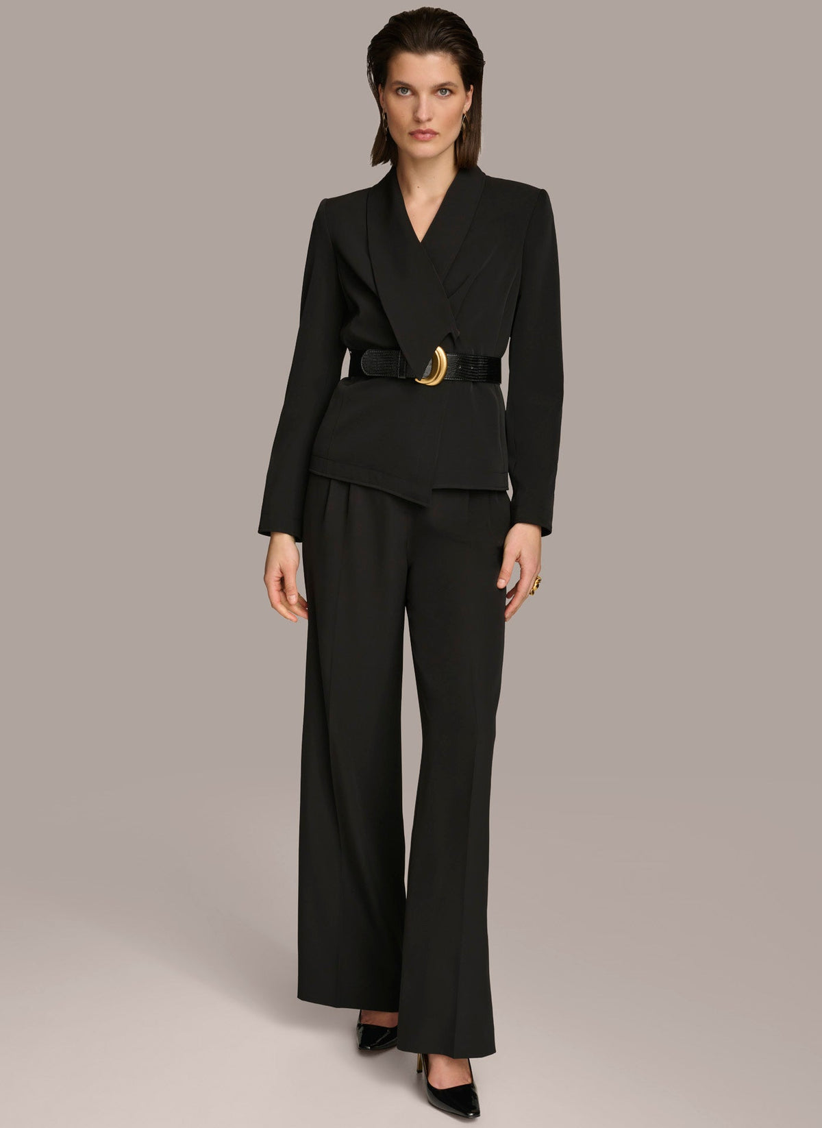 Donna Karan BELTED BLAZER