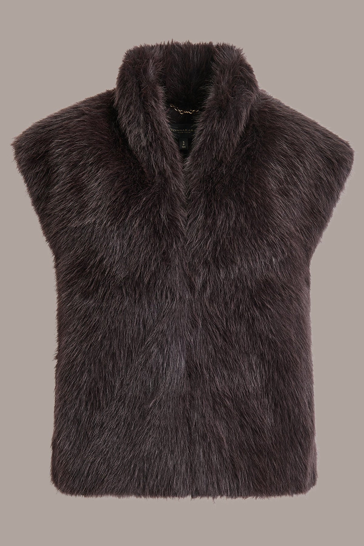 Donna Karan FAUX FUR VEST