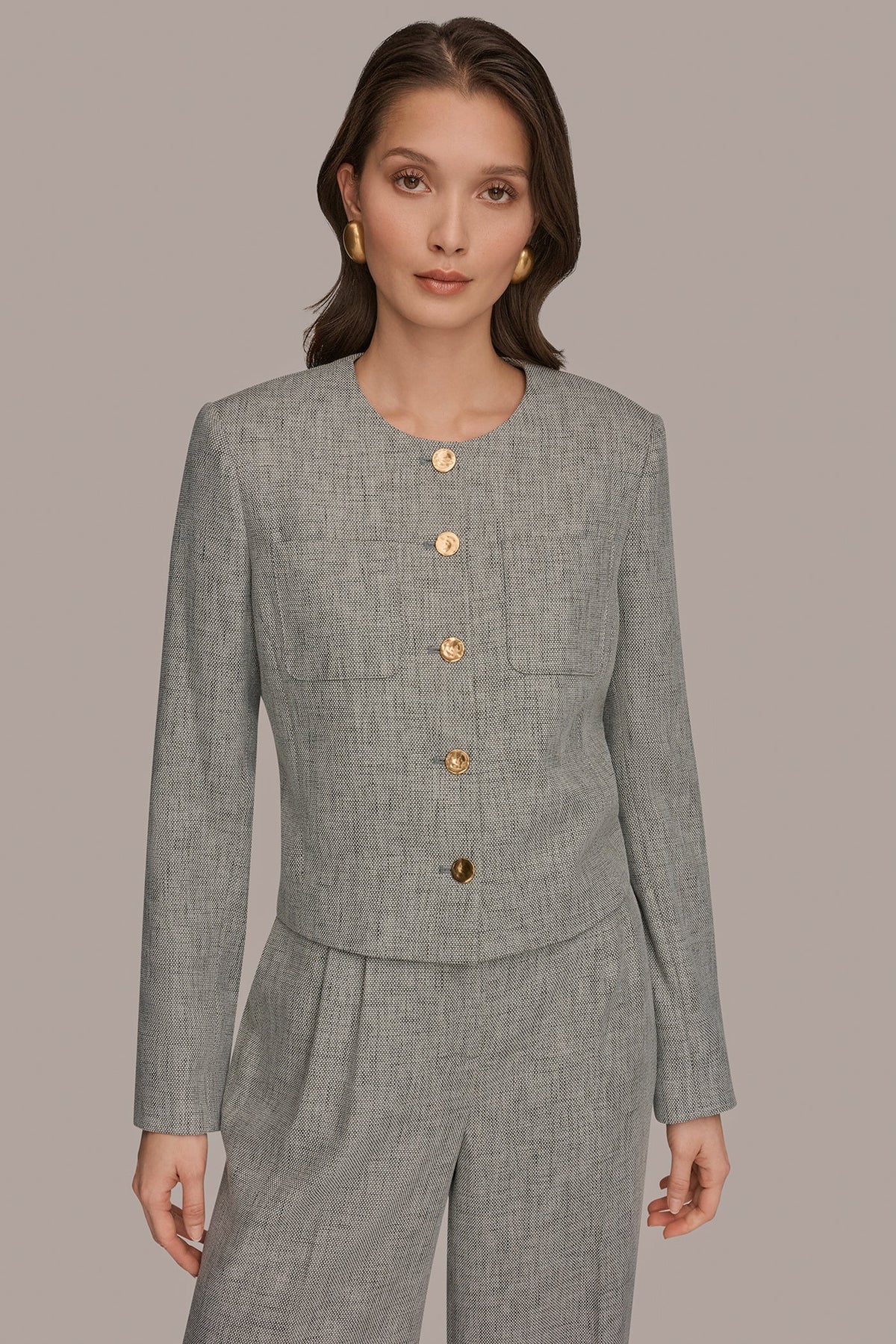 Donna Karan CROPPED LADY JACKET