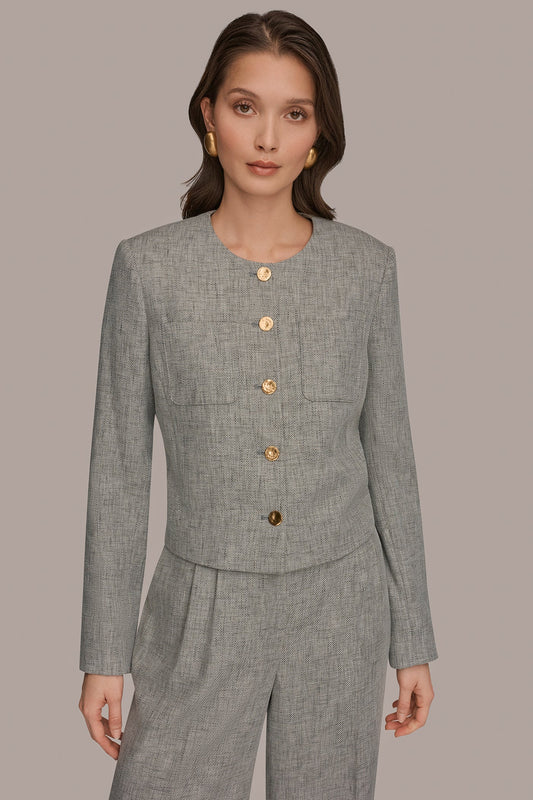 Donna Karan CROPPED LADY JACKET