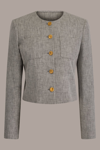 Donna Karan CROPPED LADY JACKET