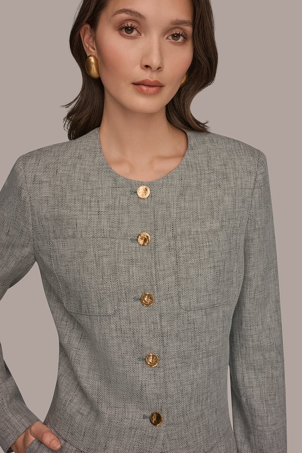 Donna Karan CROPPED LADY JACKET
