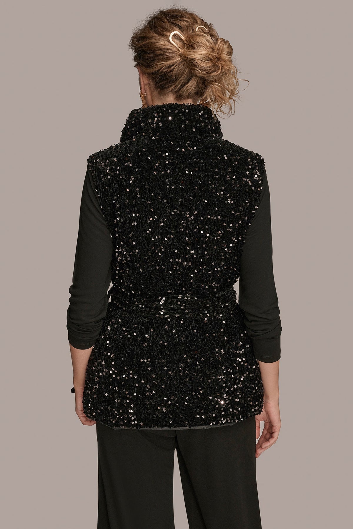 Donna Karan SEQUIN VEST