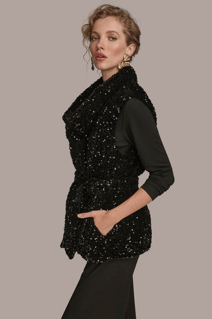 Donna Karan SEQUIN VEST