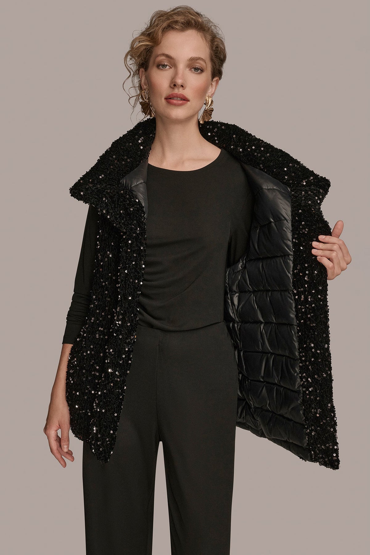 Donna Karan SEQUIN VEST