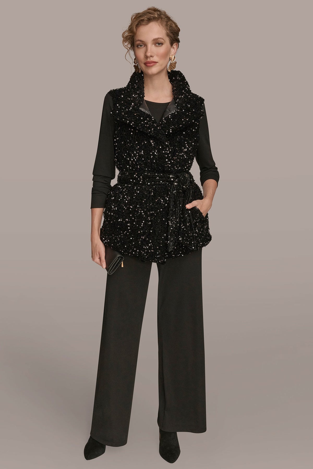 Donna Karan SEQUIN VEST