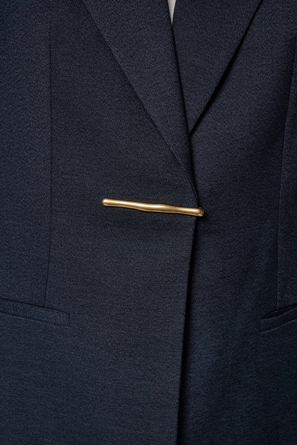 Donna Karan GOLD BAR LONGLINE BLAZER