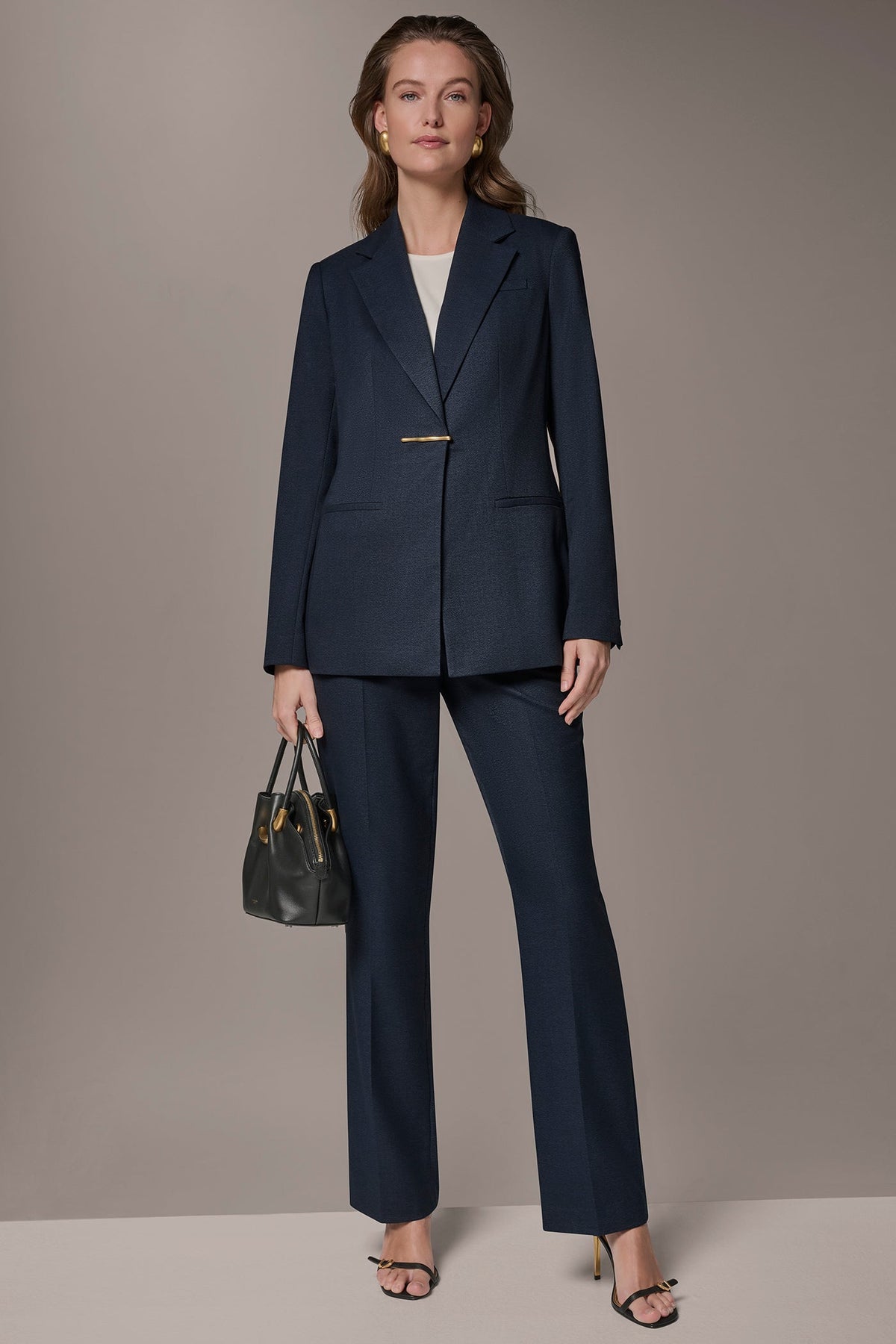 Donna Karan GOLD BAR LONGLINE BLAZER