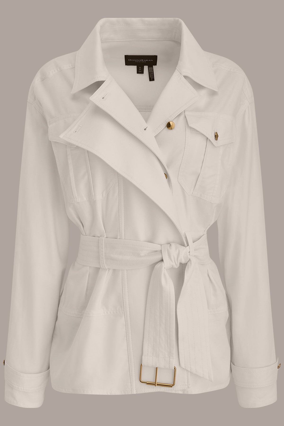 Donna Karan BELTED UTILITY JACKET