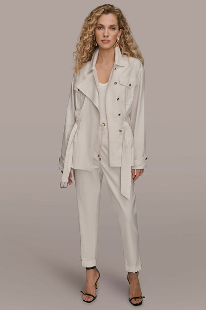 Donna Karan BELTED UTILITY JACKET