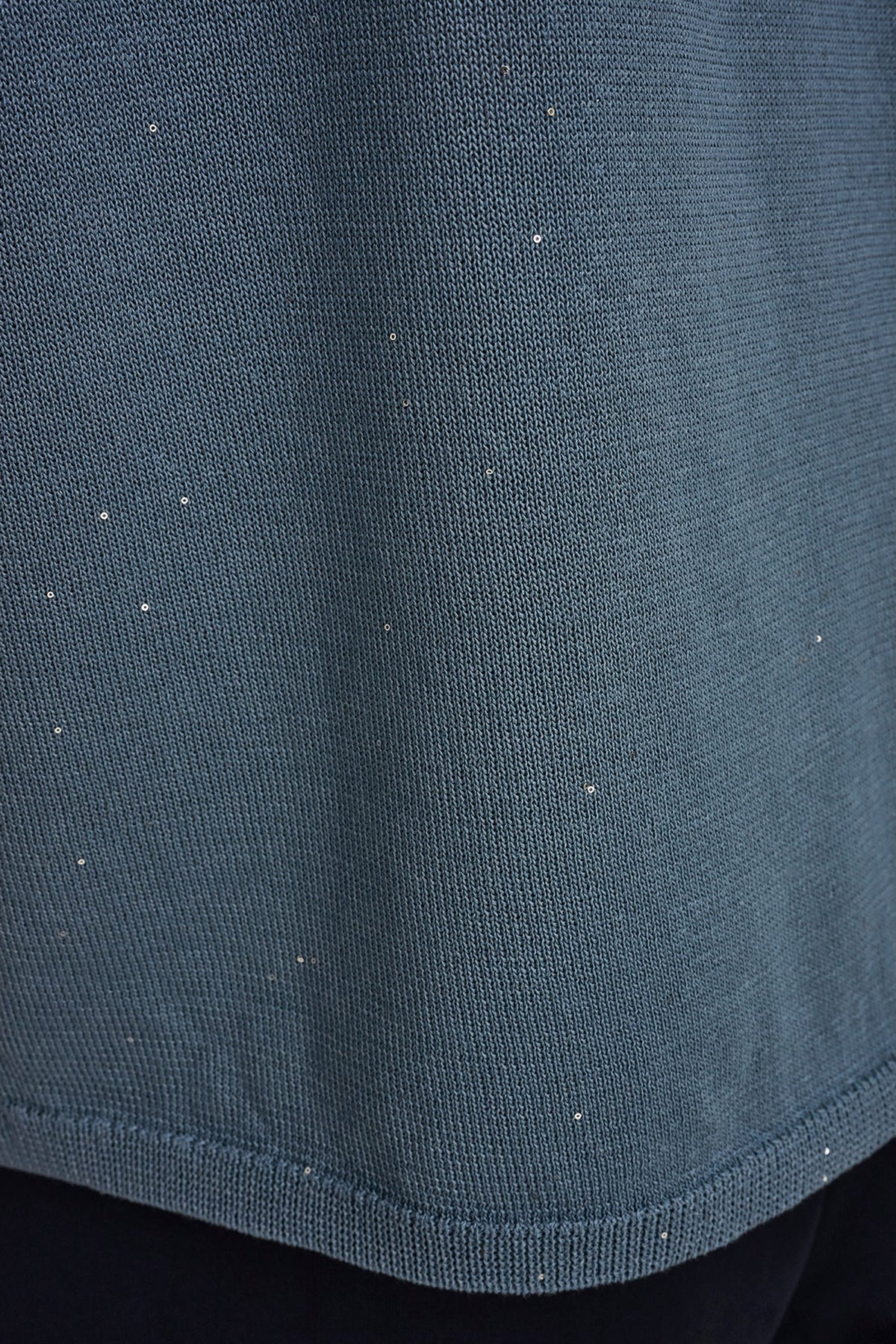 Donna Karan SEQUIN SPLIT SLEEVE SWEATER