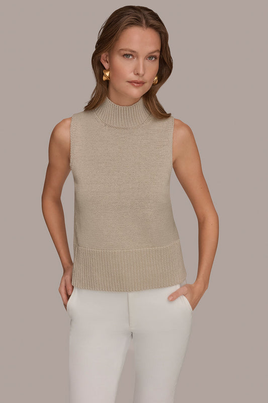 Donna Karan SLEEVELESS A-LINE SWEATER