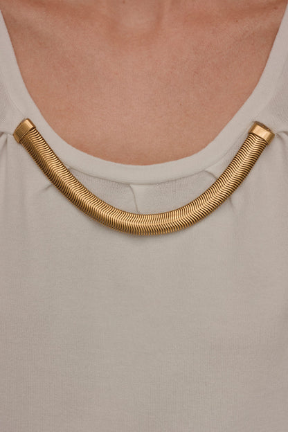 Donna Karan CAP SLEEVE METALLIC TRIM SWEATER
