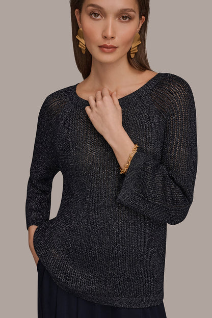 Donna Karan BOAT NECK DOLMAN SWEATER