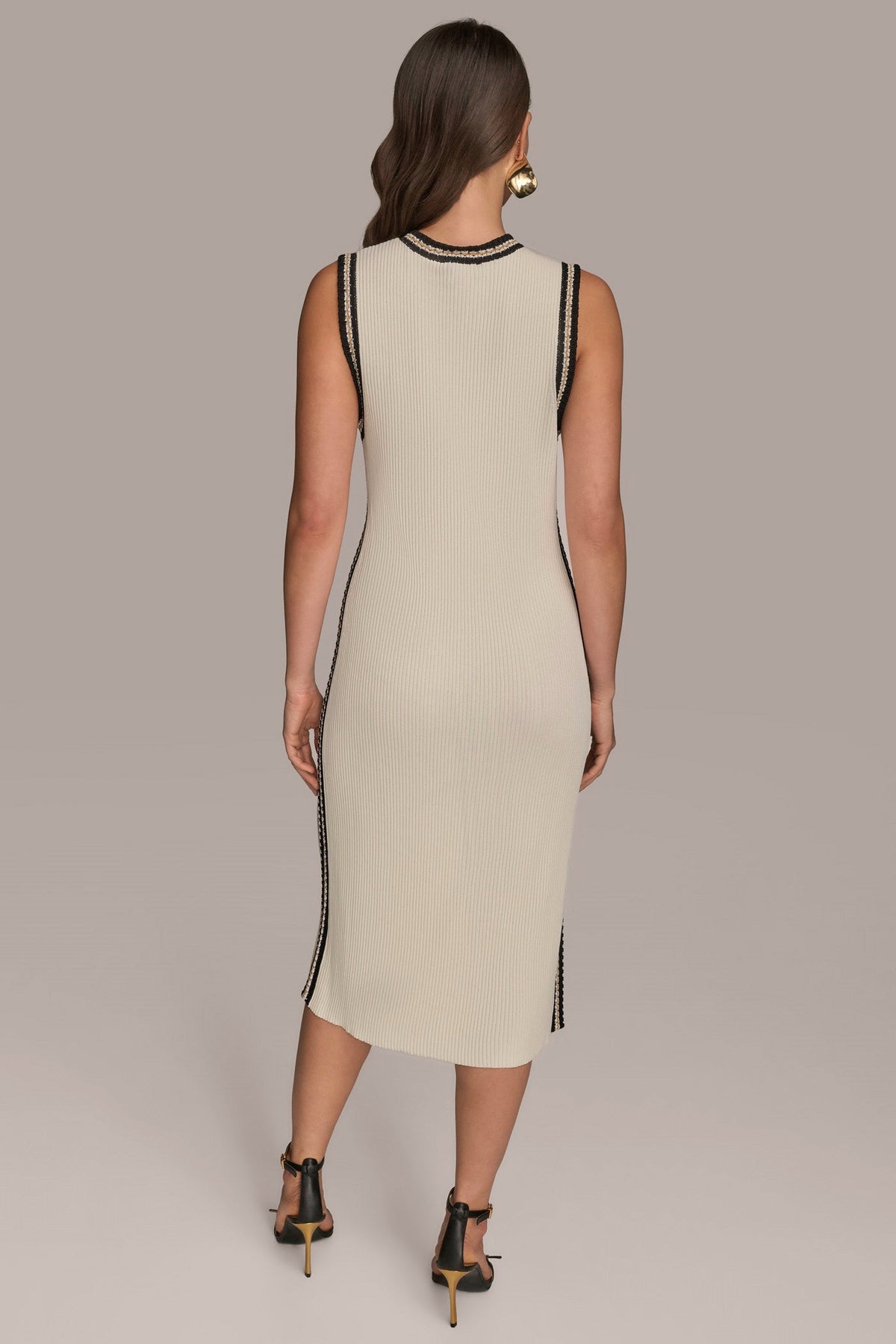 Donna Karan MIDI SHEATH DRESS WITH CARDIGAN