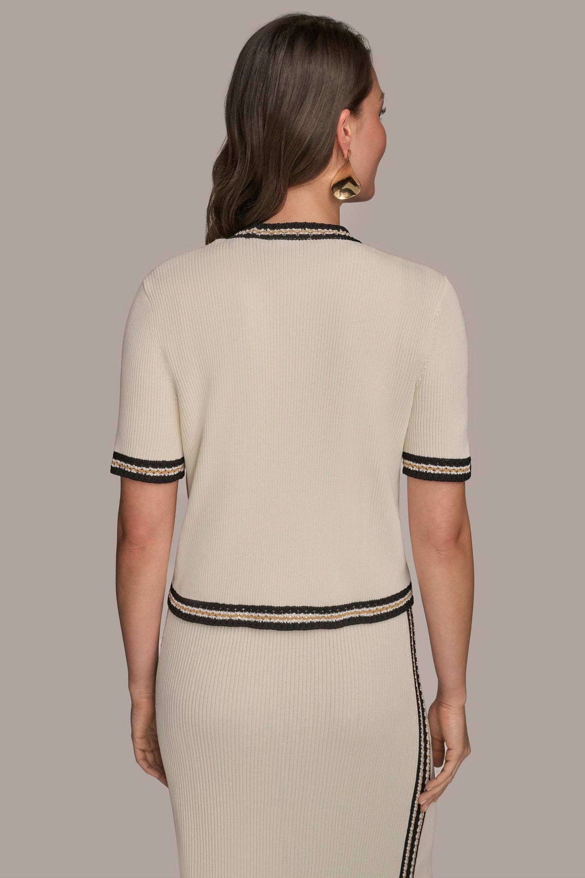 Donna Karan MIDI SHEATH DRESS WITH CARDIGAN