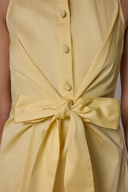 Donna Karan COTTON-SATEEN MIDI SHIRT DRESS