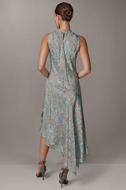 Donna Karan SLEEVELESS MIDI FIT AND FLARE DRESS