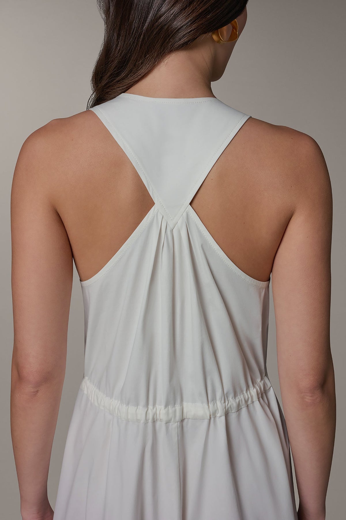 Donna Karan SLEEVELESS MIDI HALTER DRESS