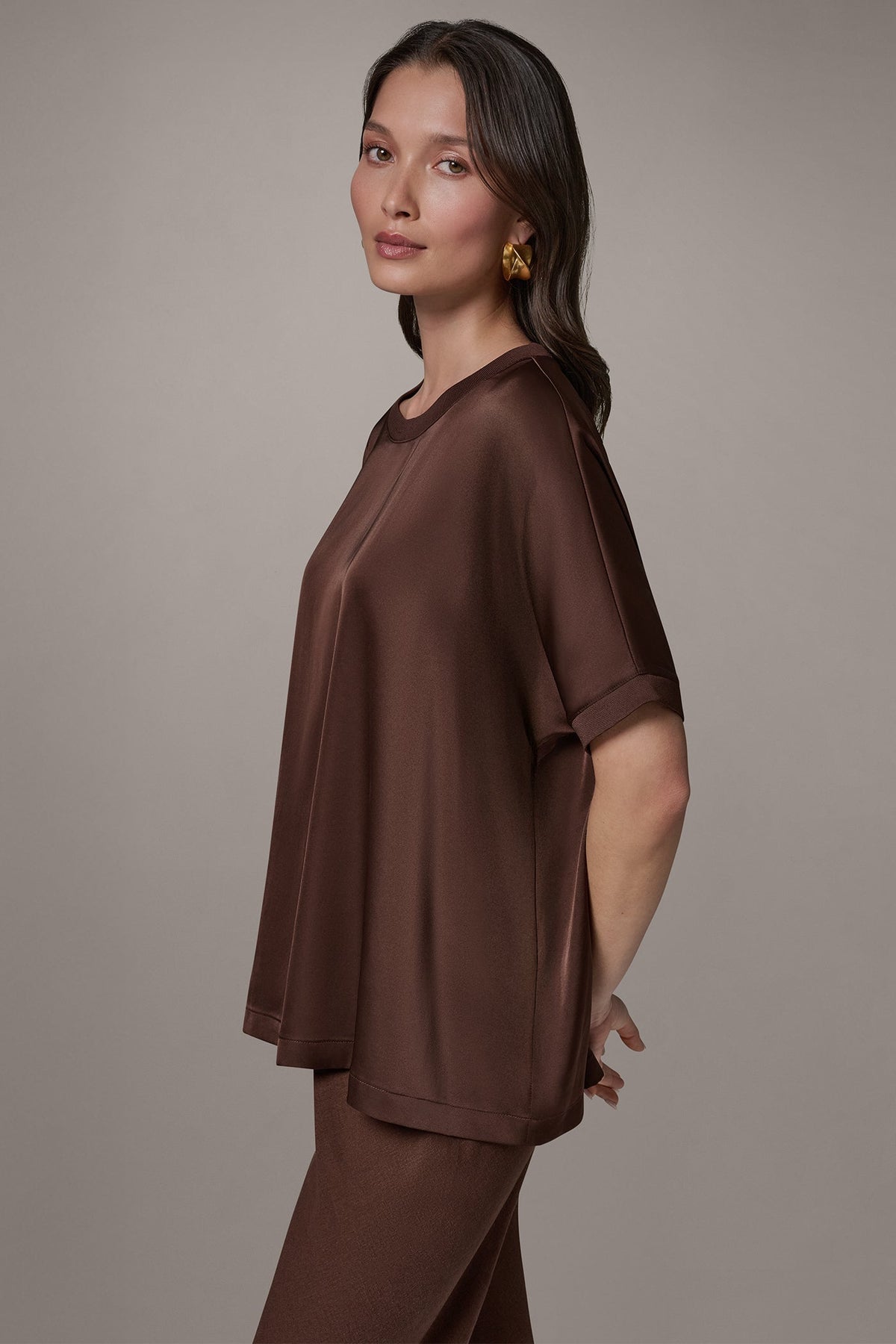 Donna Karan DOLMAN SLEEVE BLOUSE