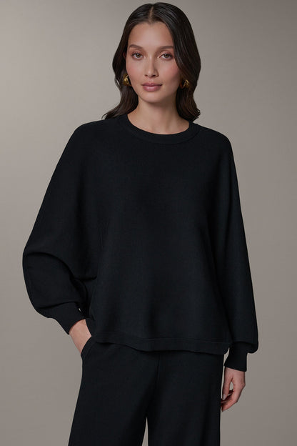 Donna Karan LONG DOLMAN SLEEVE SWEATER